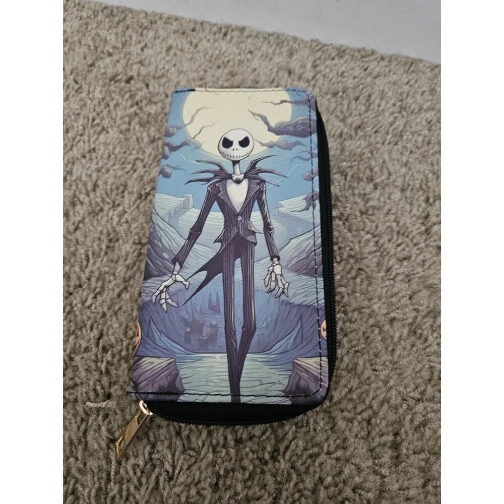 Nightmare Before Christmas Jack Skellington Full Zip Continental Wallet